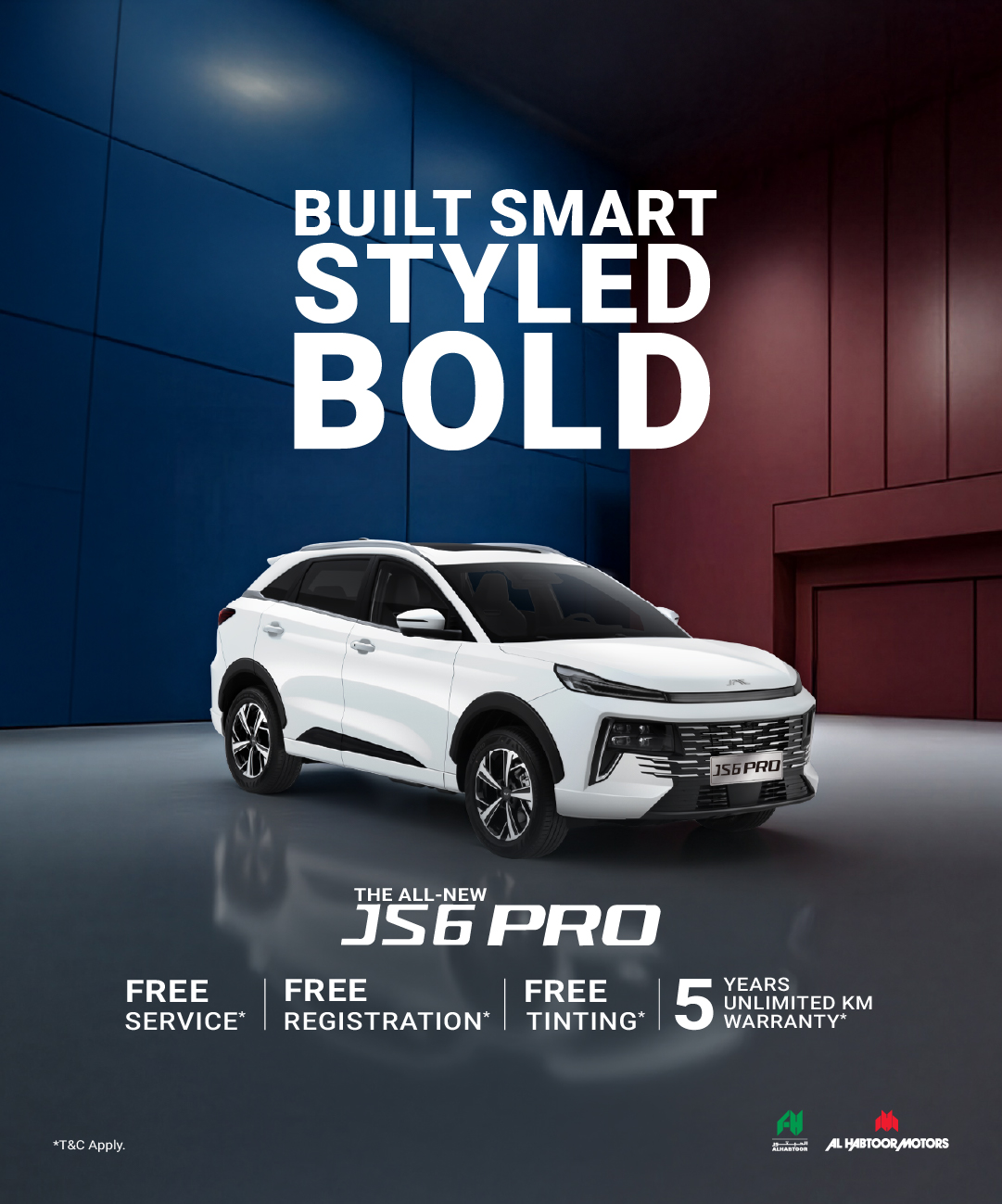 Introducing the all-new JAC JS6 Pro SUV. The perfect choice for your family.